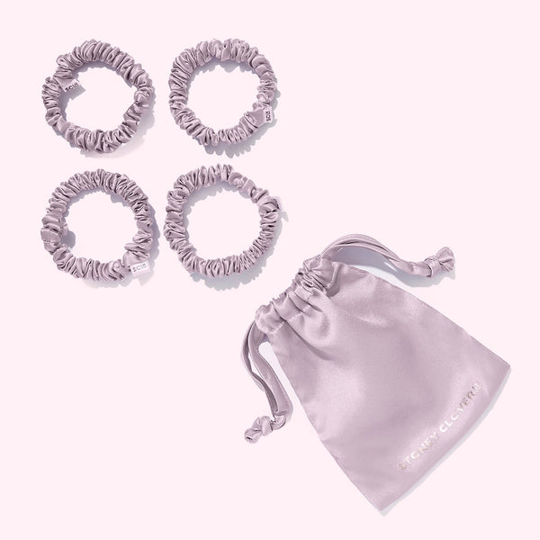 Classic Silk Scrunchie Set of 4