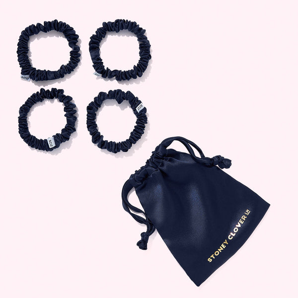 Classic Silk Scrunchie Set of 4