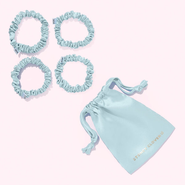 Classic Silk Scrunchie Set of 4