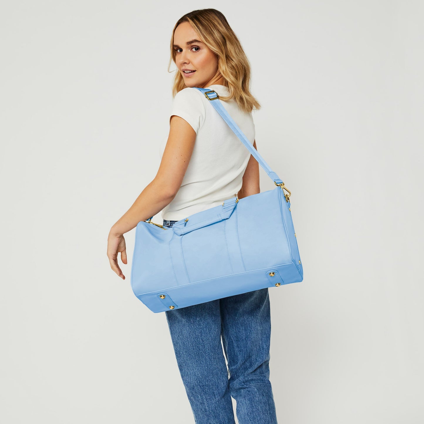 Stoney Clover Lane Bags | Stoney Clover Lane Mini Duffle Bag - Peach | Color: Orange | Size: 10 H x 18.5 L x 7.3 D | Poshggp's Closet