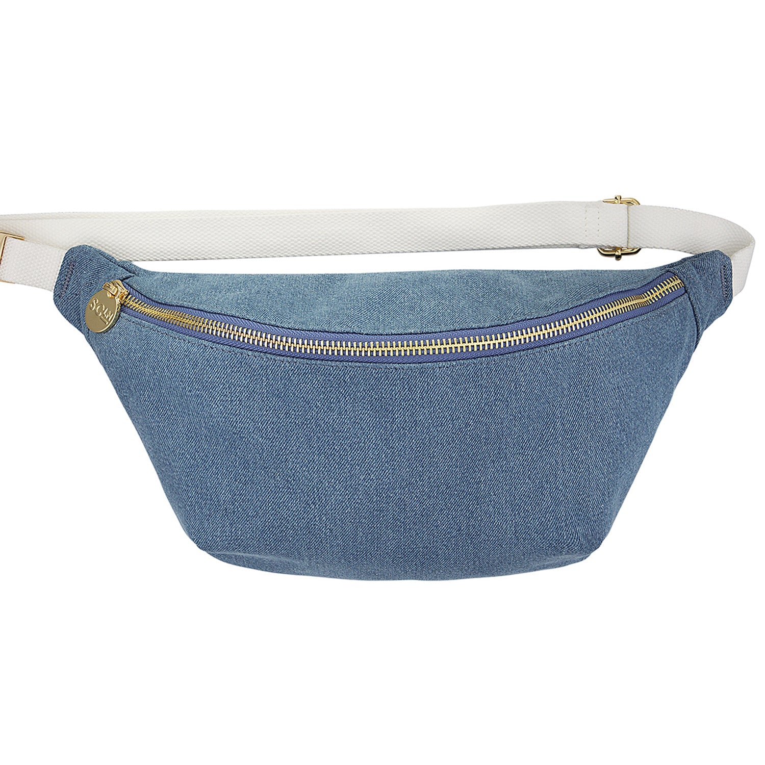Denim Jumbo Fanny Pack Custom Large Belt Bag Stoney Clover Lane