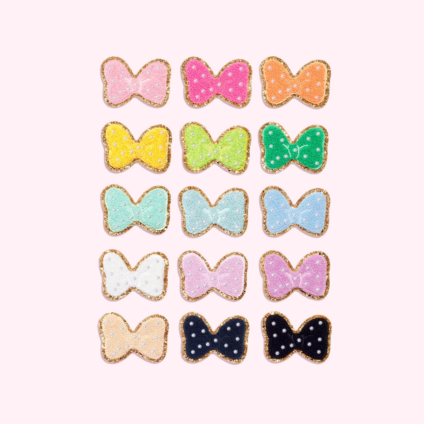 Bubblegum Disney Minnie Mouse Pearl Bow Patch