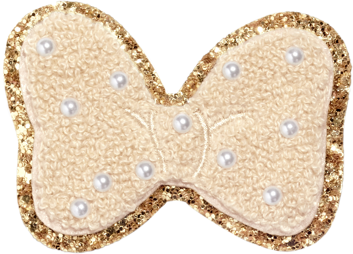 Sand Disney Minnie Mouse Pearl Bow Patch