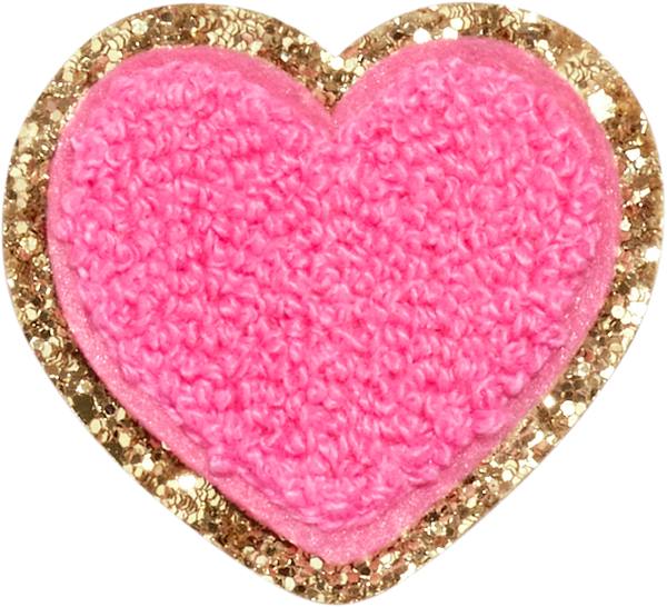 Avocado Glitter Heart Patch Embroidered Patch Stoney Clover Lane