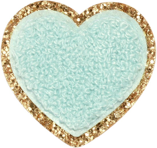 Cotton Candy Glitter Heart Patch Sticker Patch Stoney Clover Lane