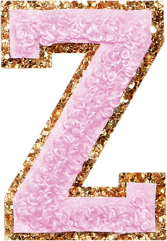 Lilac Glitter Varsity Letter Patches | Stoney Clover Lane Patches Z