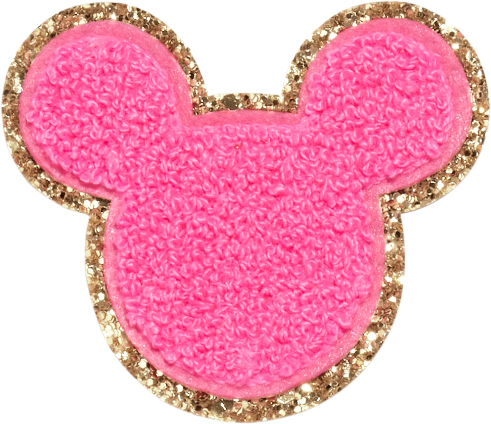 Bubblegum Disney Mickey Mouse Glitter Patch