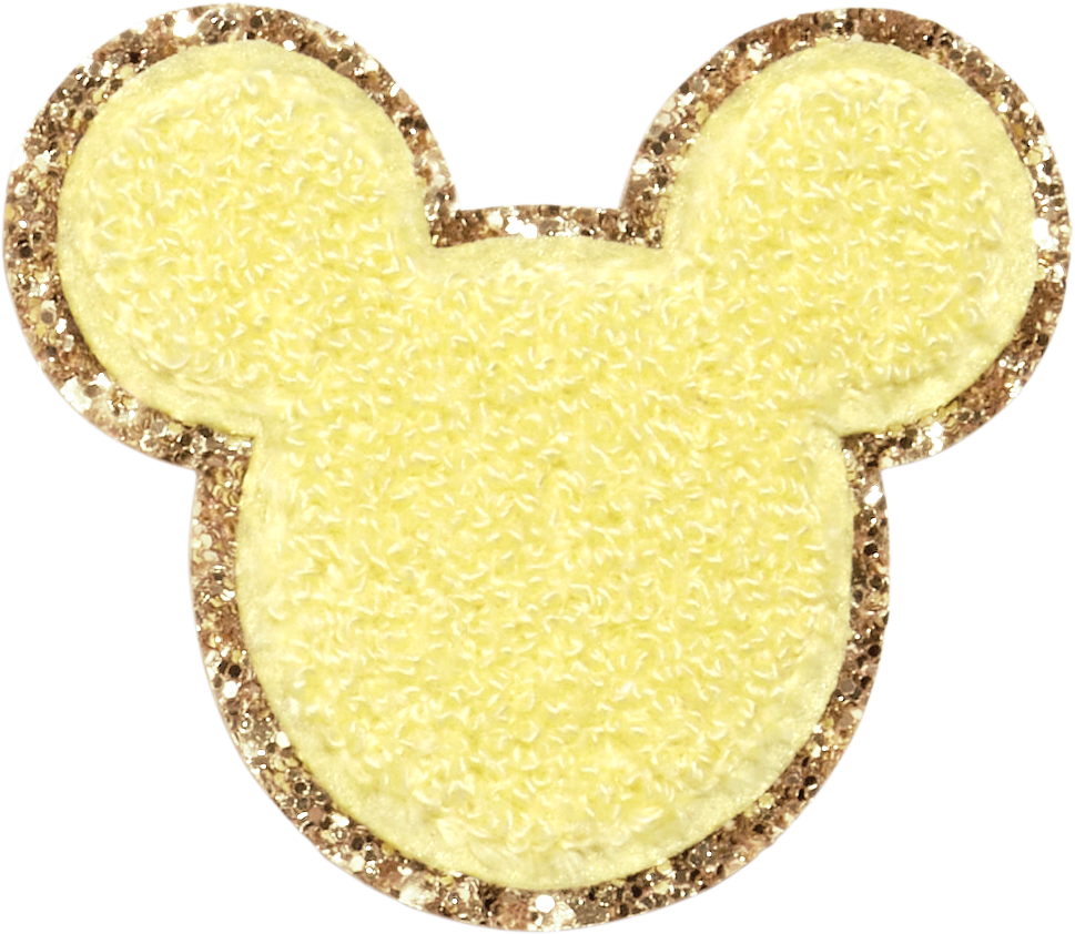Banana Disney Mickey Mouse Glitter Patch