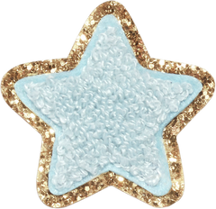 Sapphire Glitter Varsity Star Patch