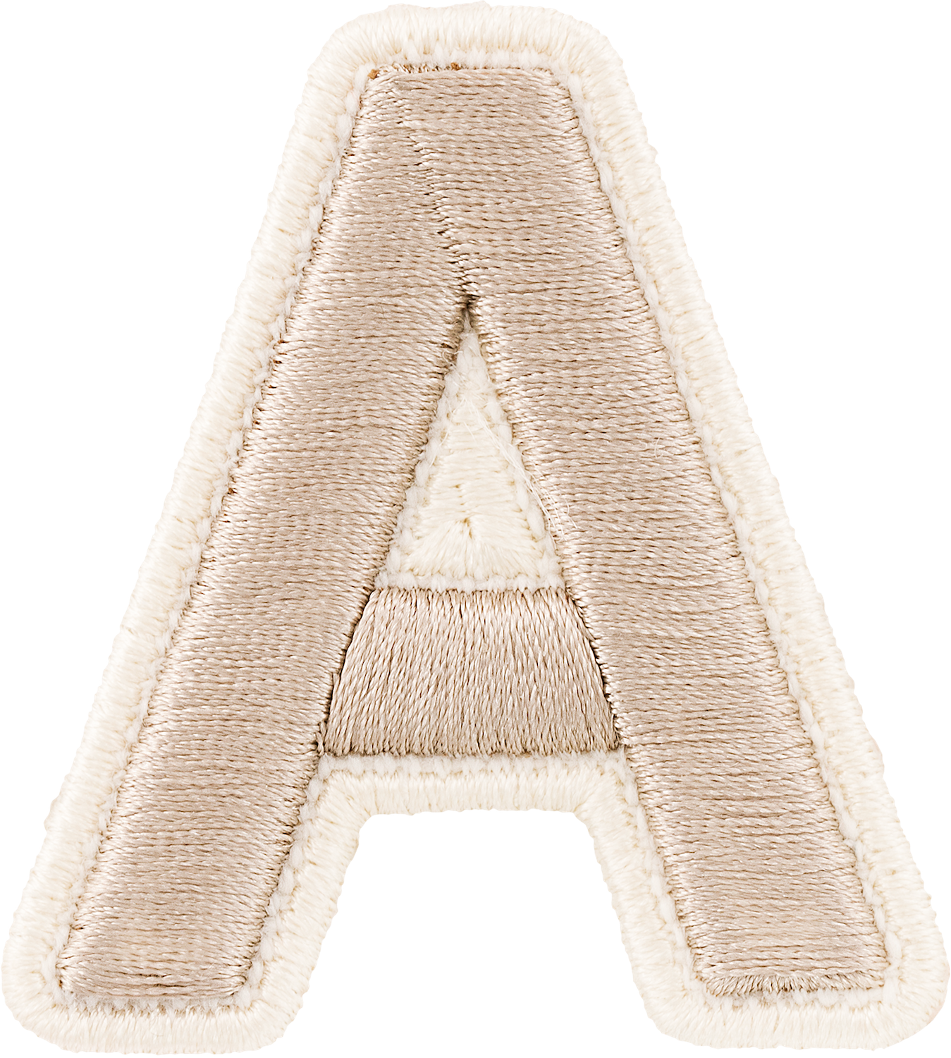 Sand Rolled Embroidery Letter Patches