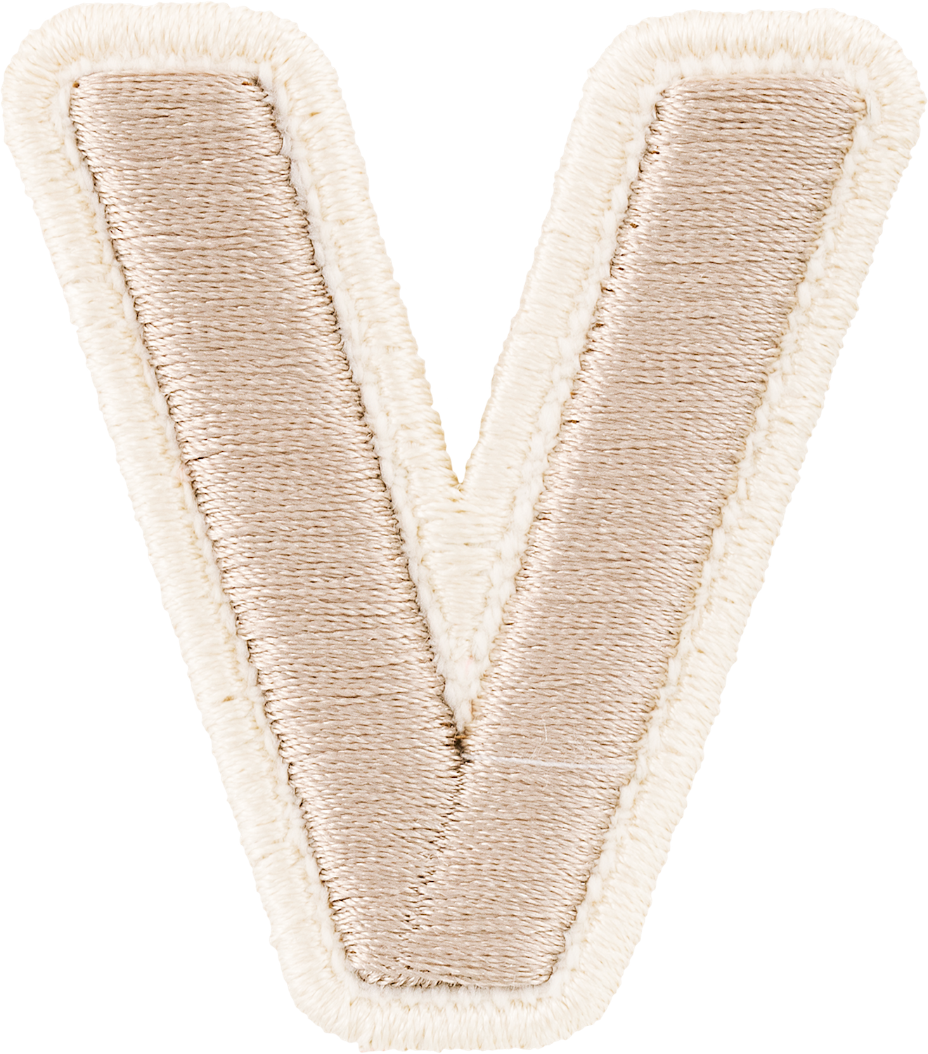 Sand Rolled Embroidery Letter Patches