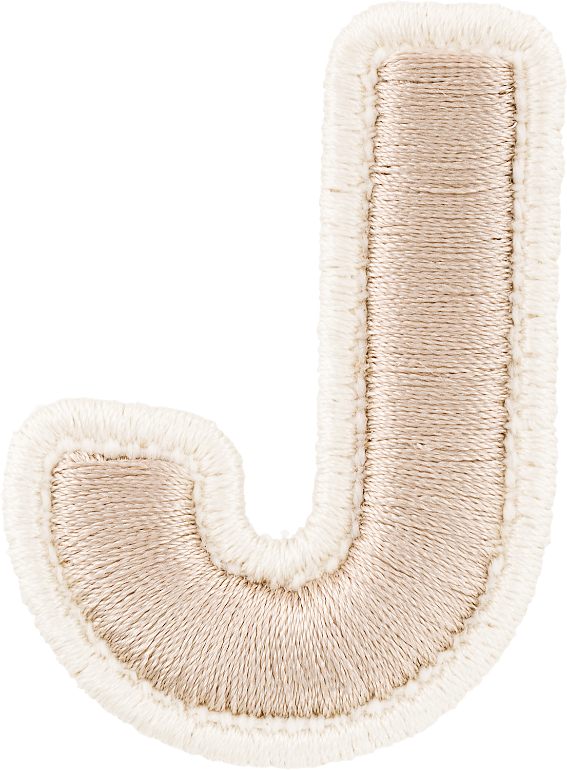 Sand Rolled Embroidery Letter Patches