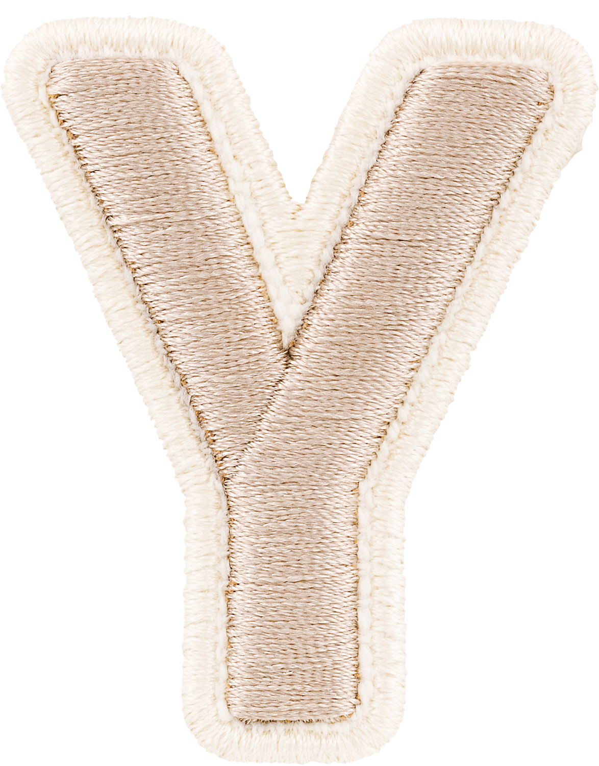 Sand Rolled Embroidery Letter Patches
