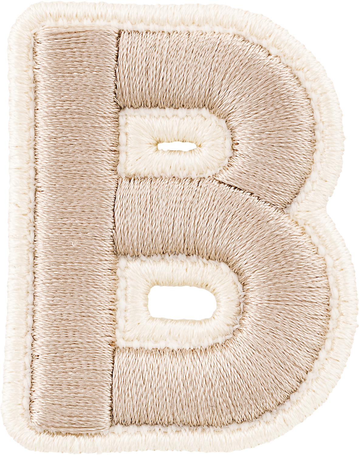 Sand Rolled Embroidery Letter Patches