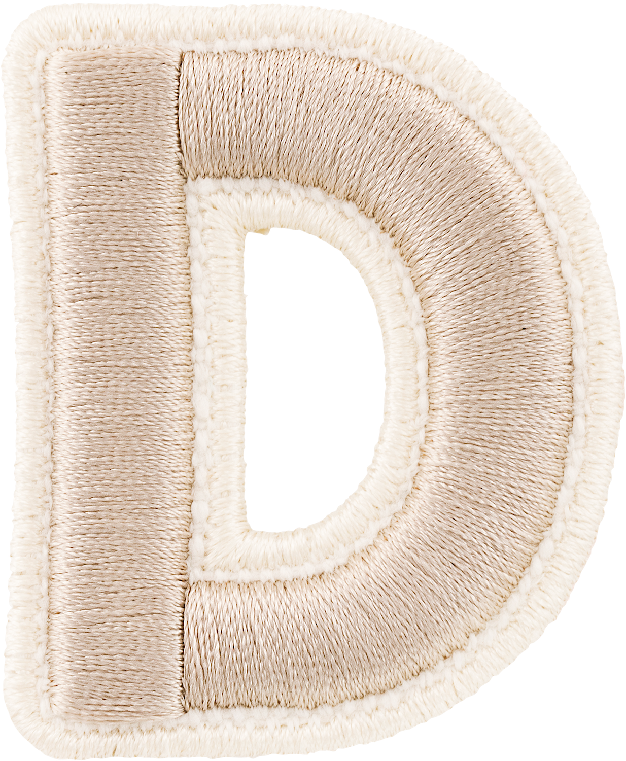 Sand Rolled Embroidery Letter Patches