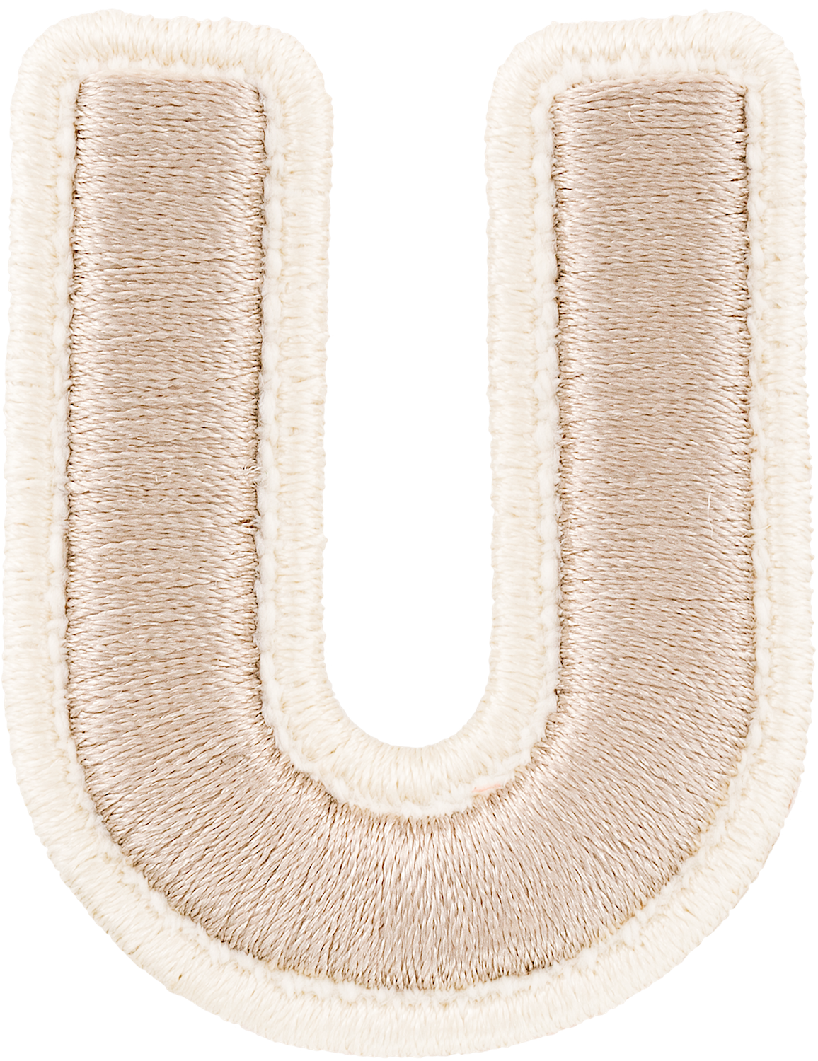 Sand Rolled Embroidery Letter Patches