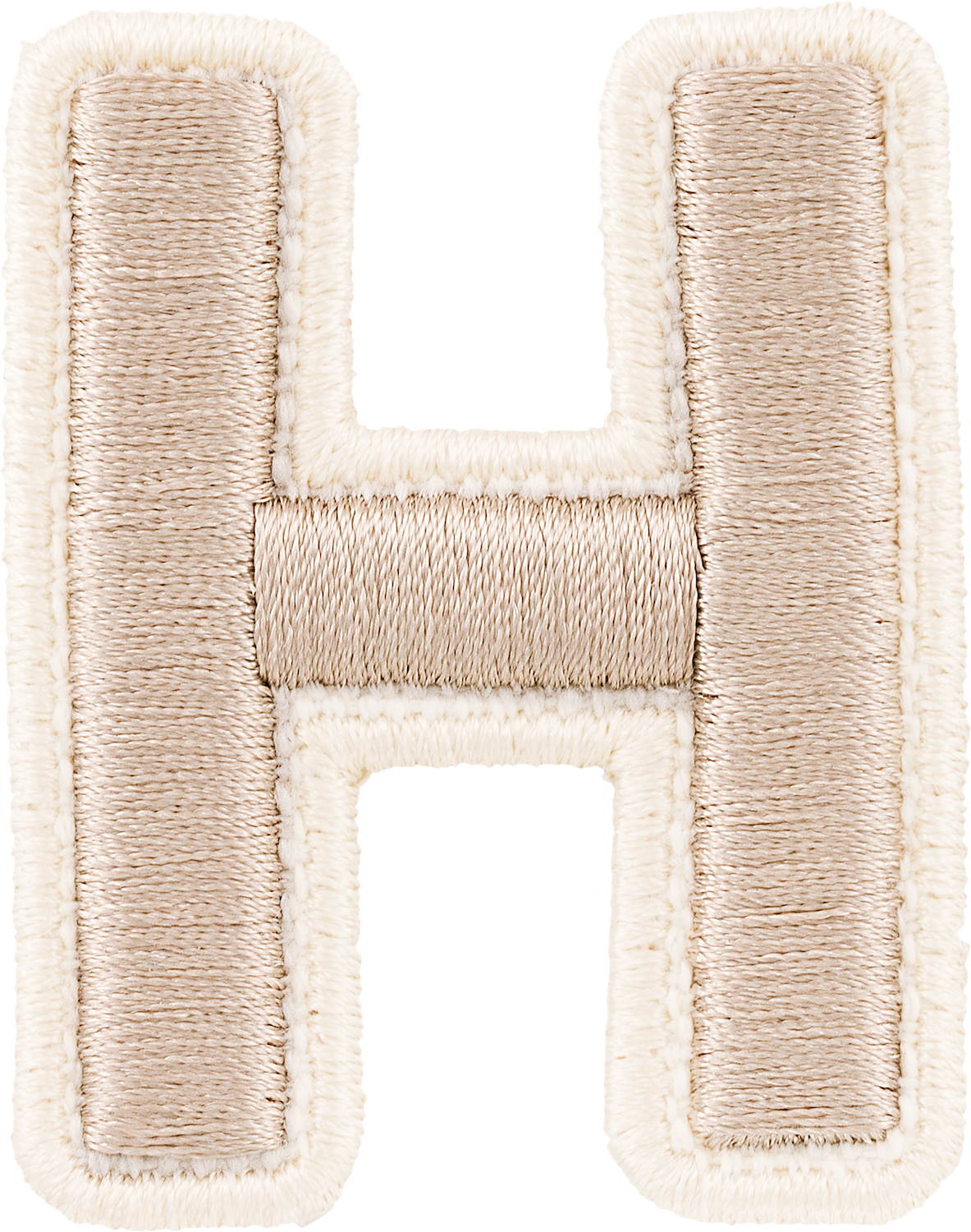 Sand Rolled Embroidery Letter Patches