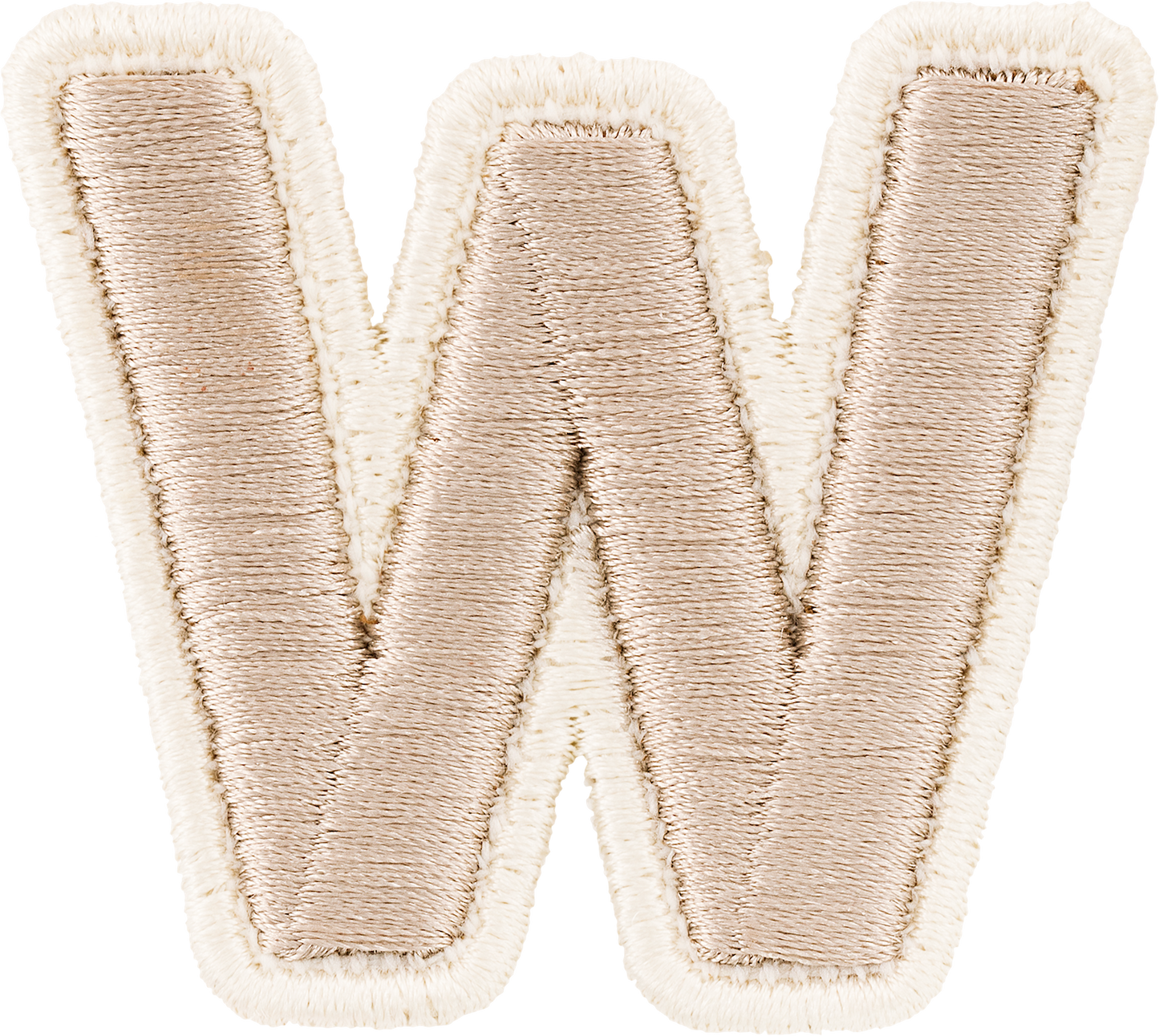 Sand Rolled Embroidery Letter Patches