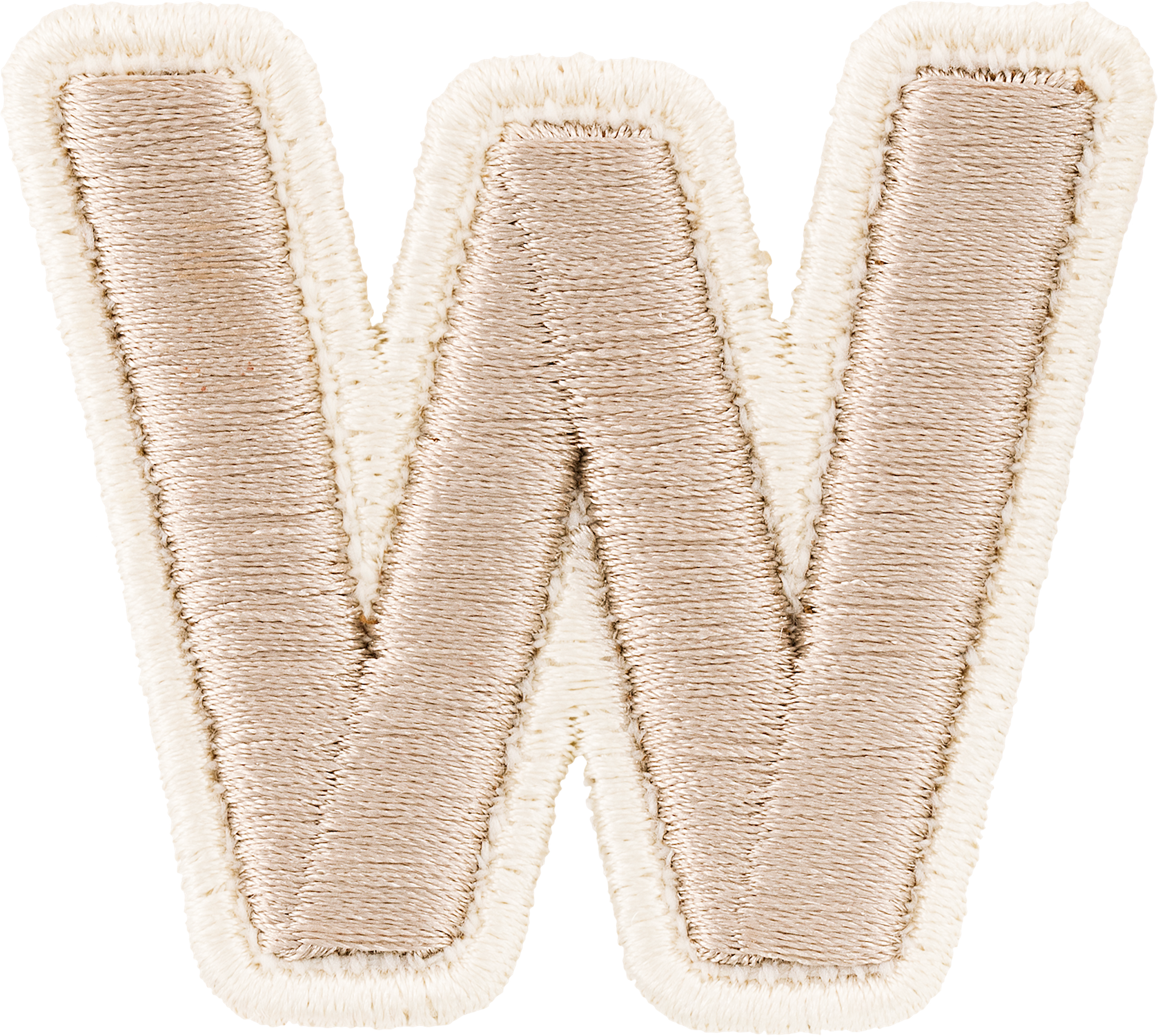 Sand Rolled Embroidery Letter Patches