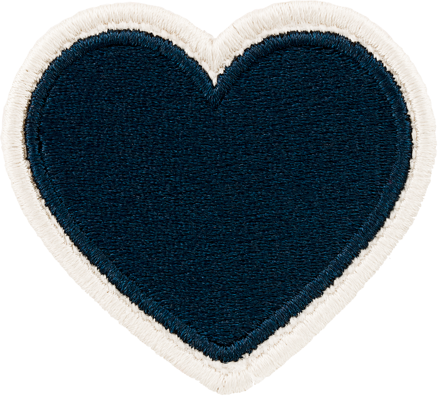 Sapphire Rolled Embroidery Heart Patch