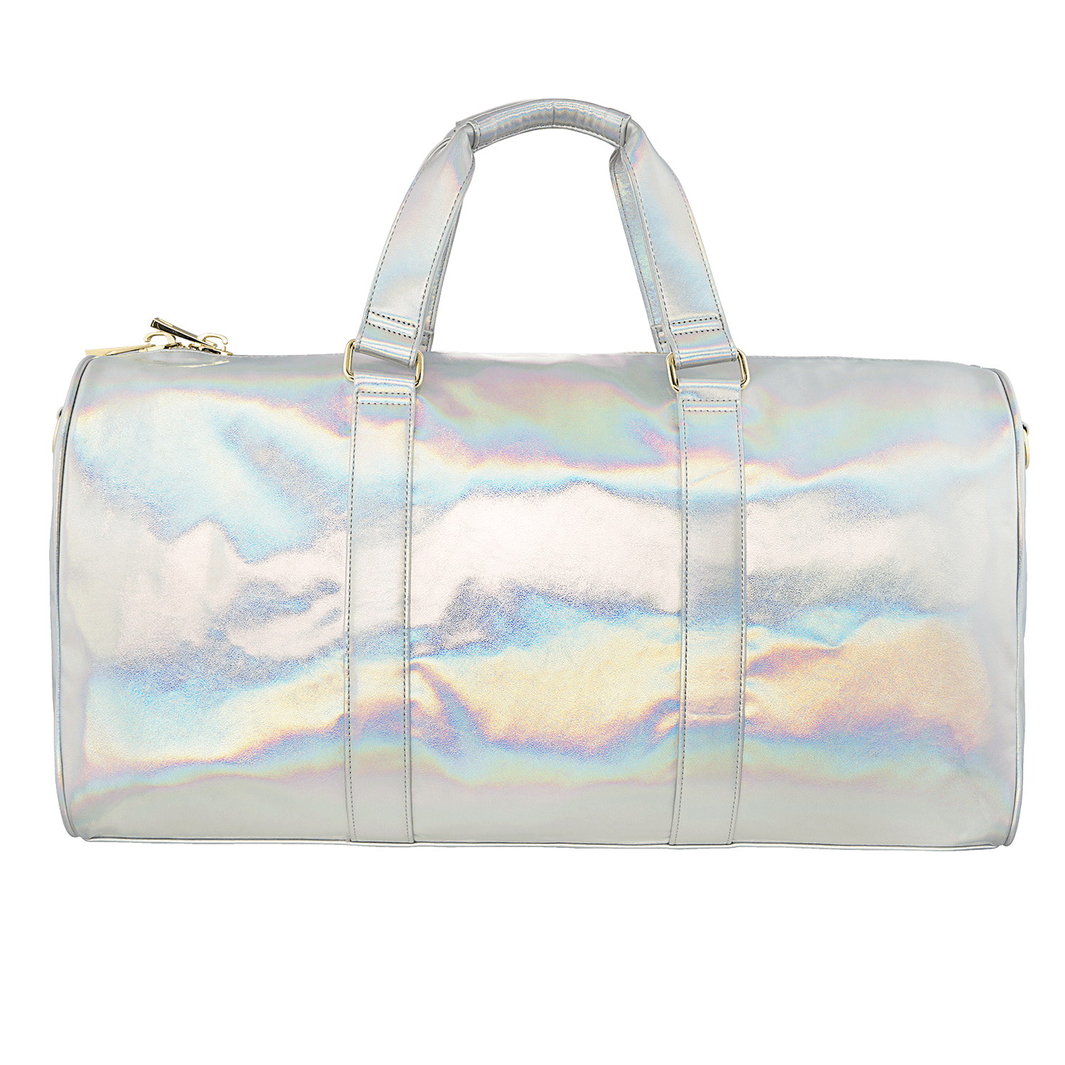Clear iridescent sales duffle bag
