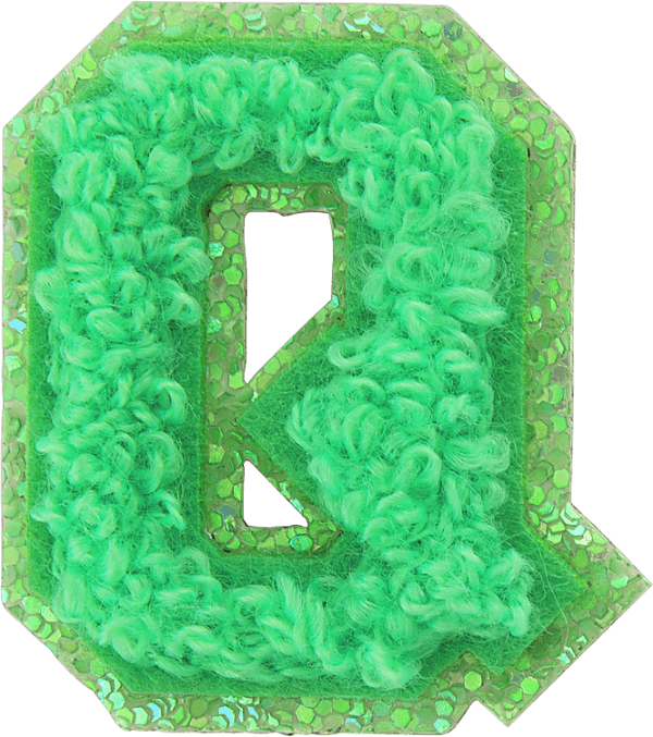 Island Hopping Mini Glitter Varsity Letter Patch