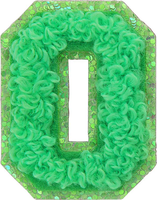 Island Hopping Mini Glitter Varsity Letter Patch