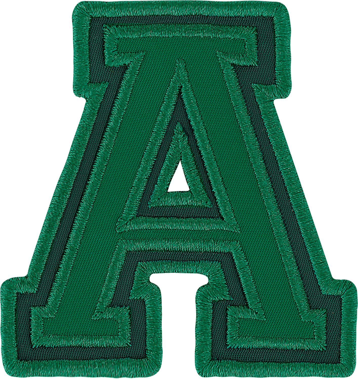 Emerald Varsity Nylon Letter Patch