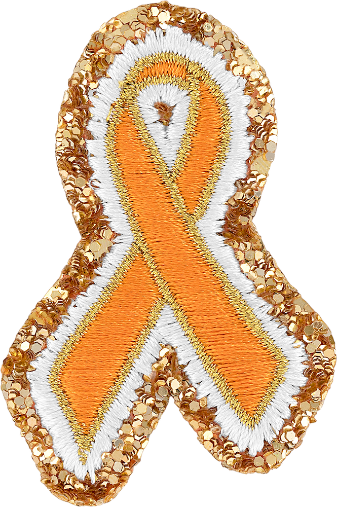 Orange Cancer Ribbon Patch