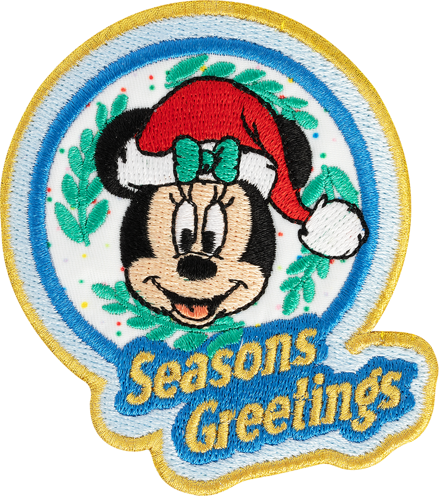 Disney Holiday Season's Greetings Minnie Mouse Patch