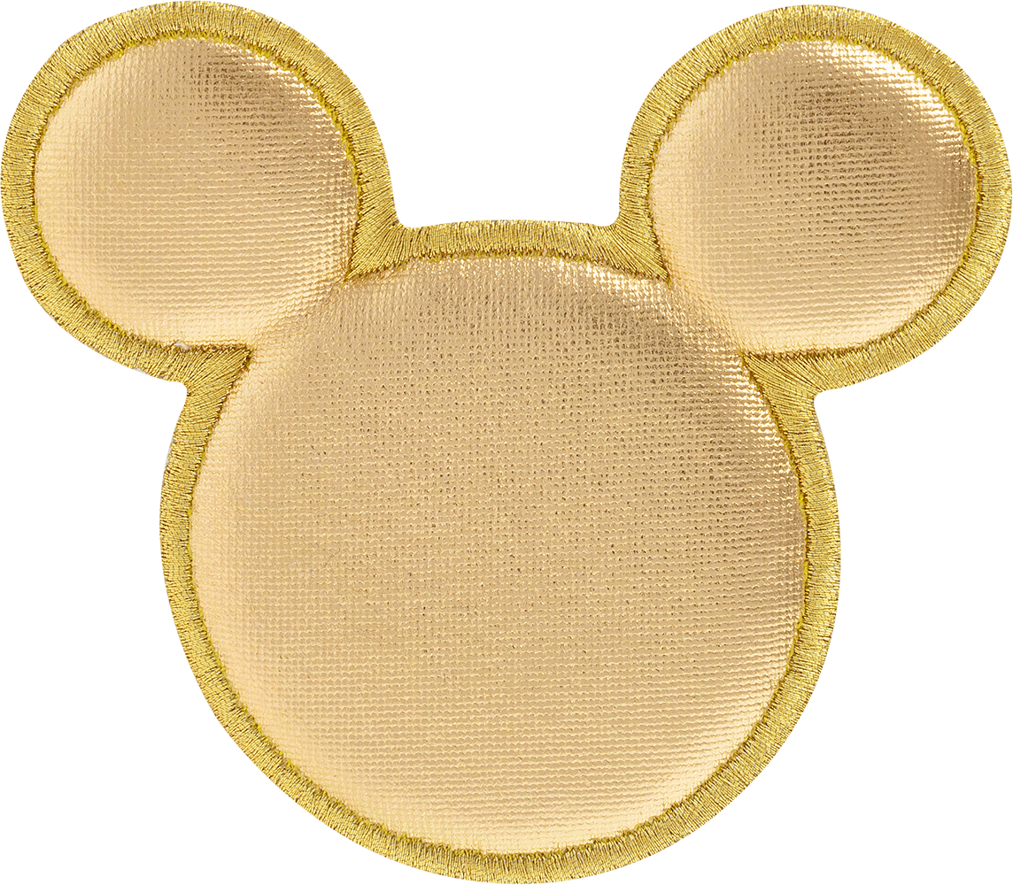 Disney Mickey Mouse Gold Puffy Patch