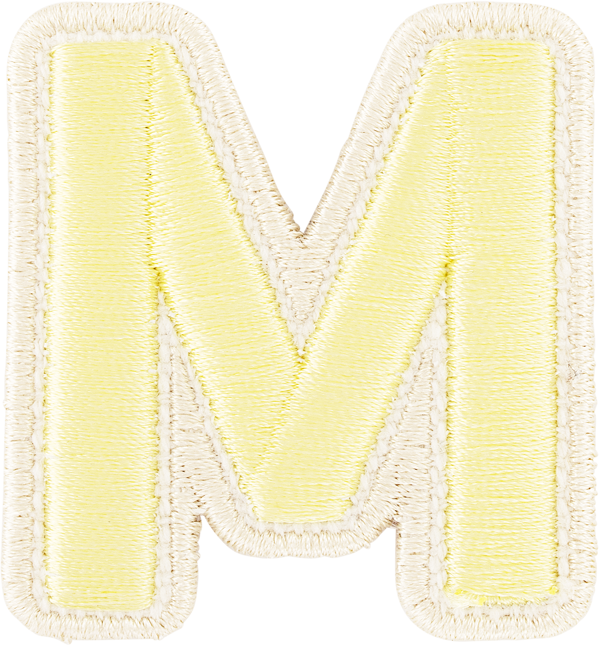 Banana Rolled Embroidery Letter Patches