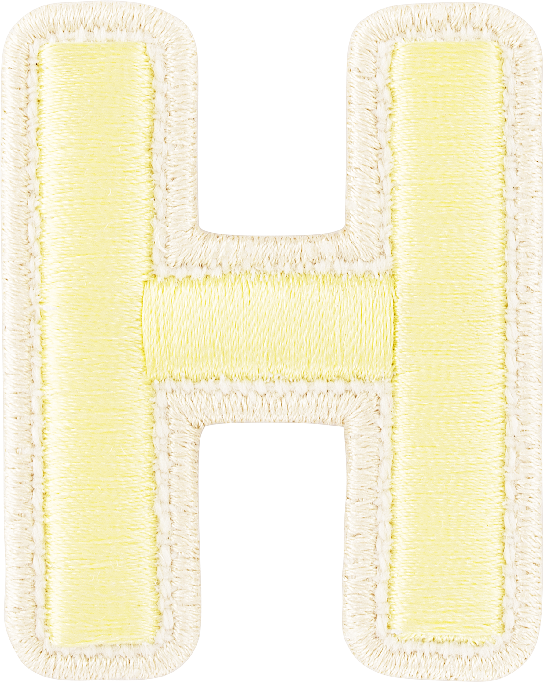 Banana Rolled Embroidery Letter Patches