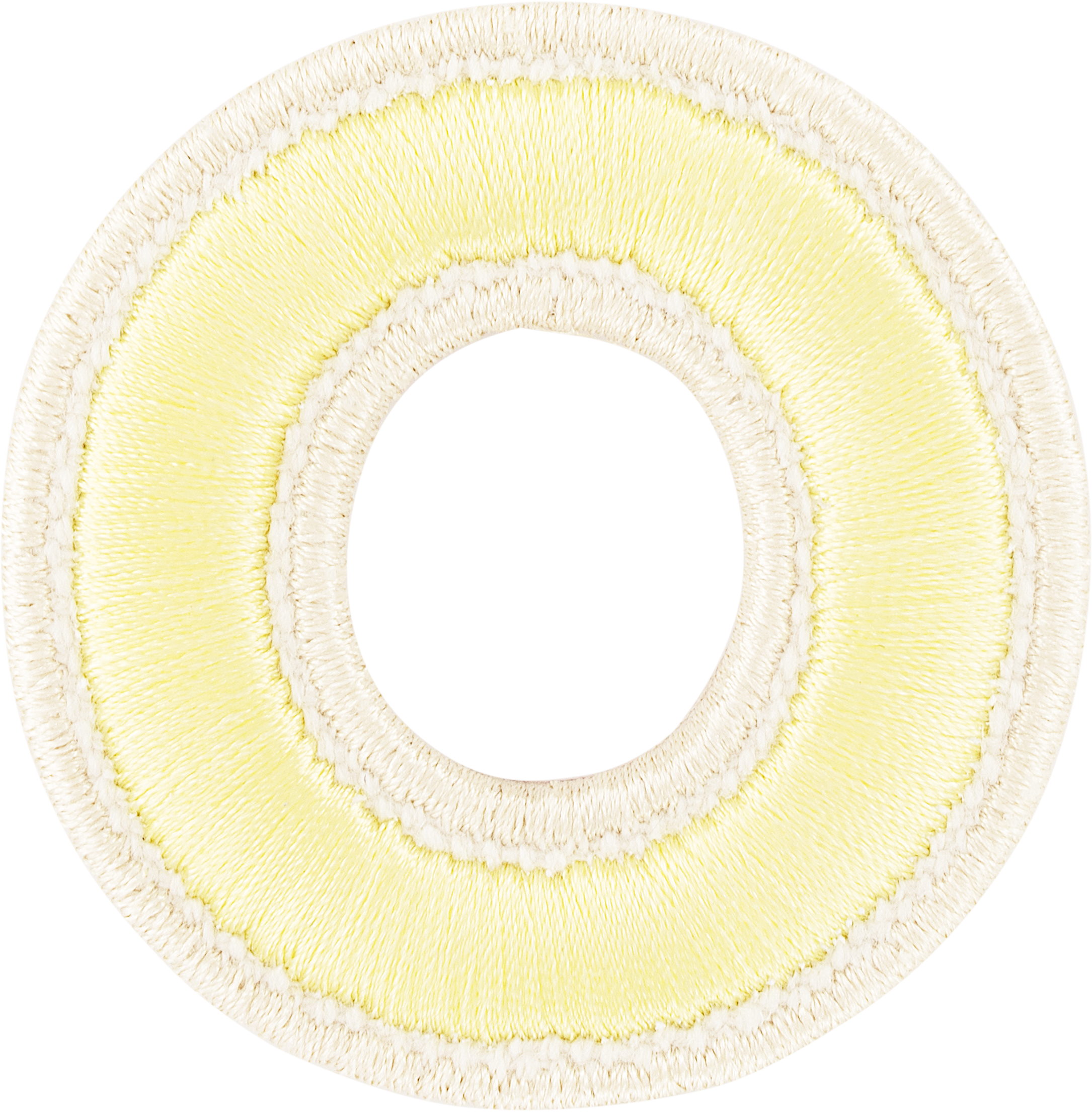 Banana Rolled Embroidery Letter Patches