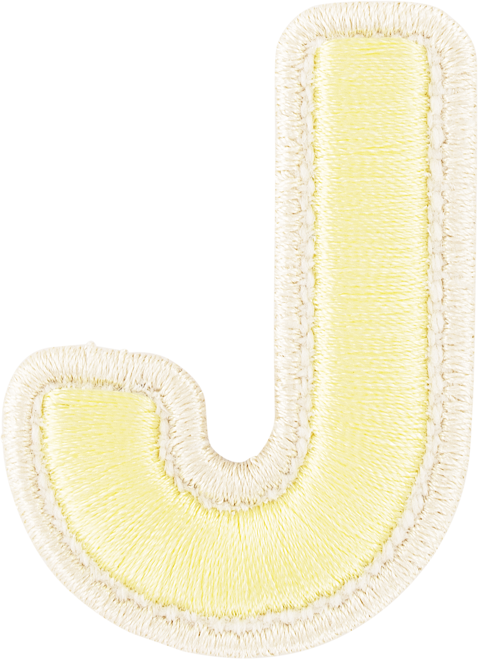 Banana Rolled Embroidery Letter Patches