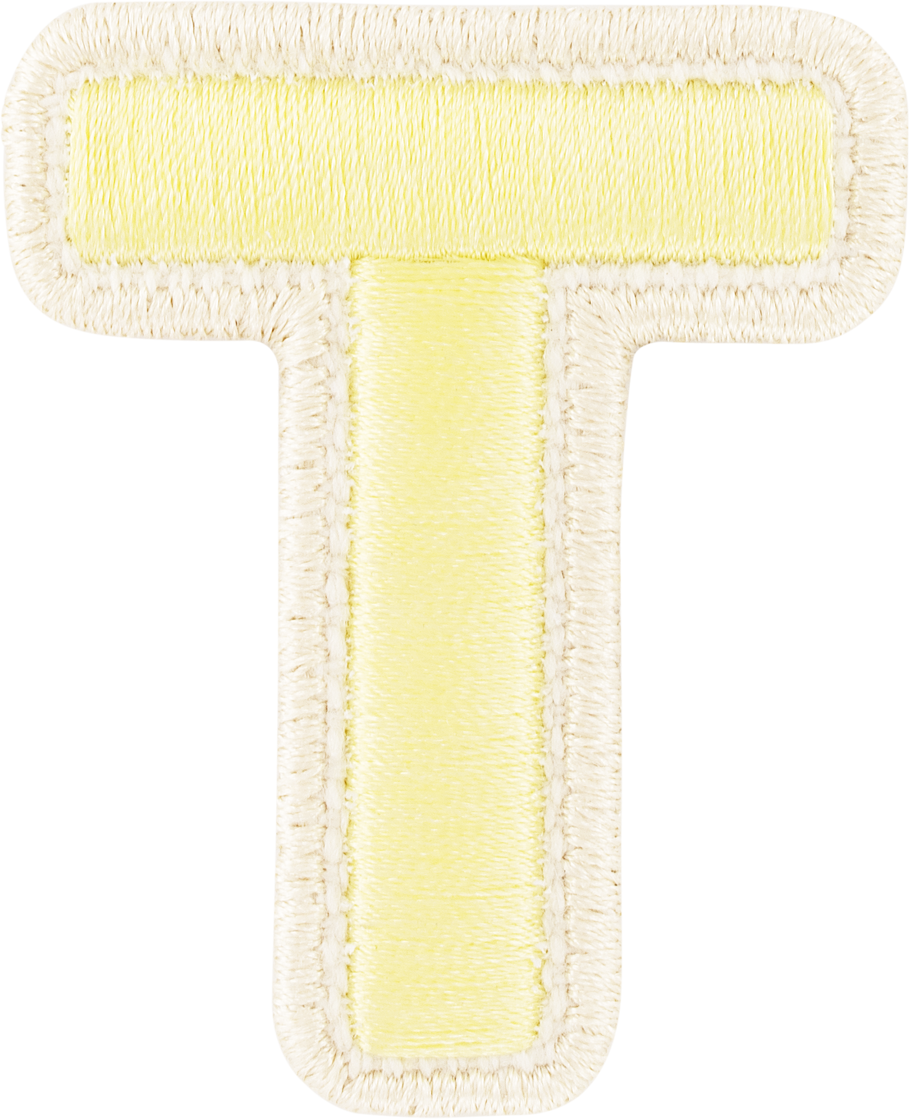 Banana Rolled Embroidery Letter Patches