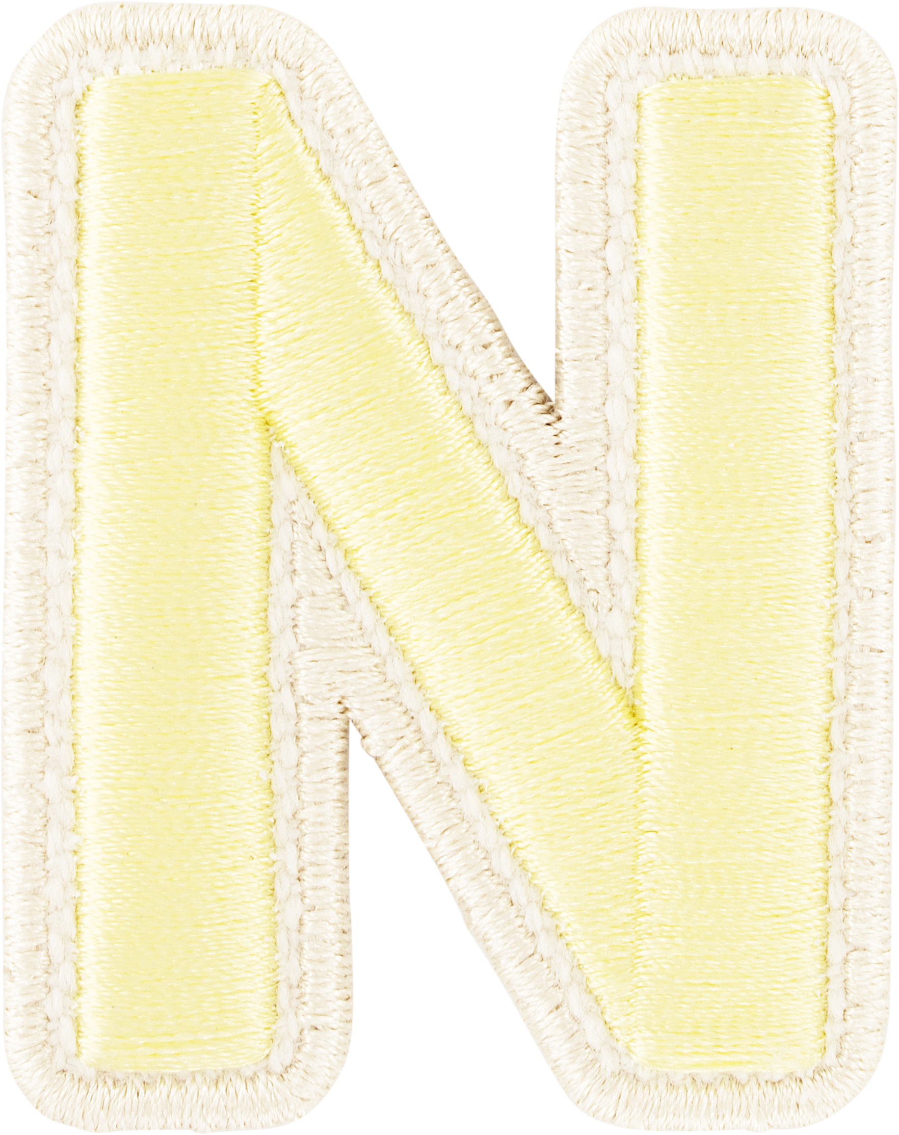 Banana Rolled Embroidery Letter Patches