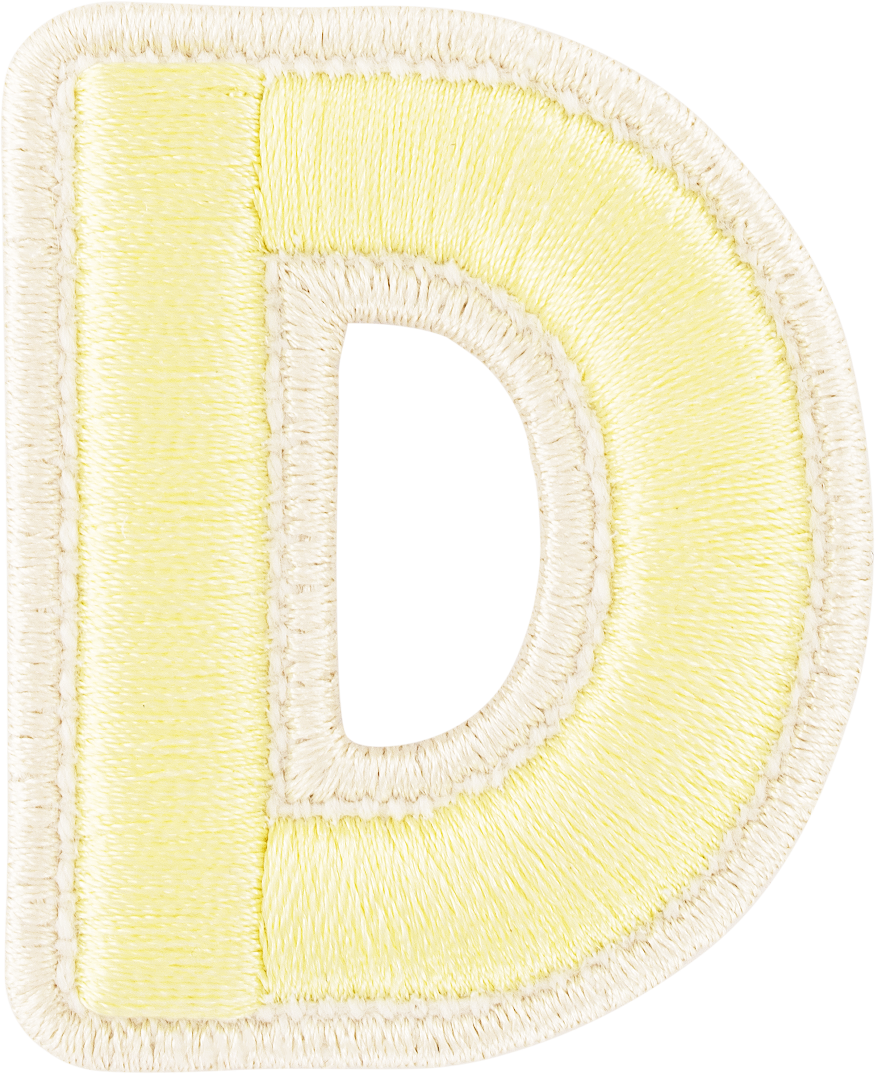 Banana Rolled Embroidery Letter Patches