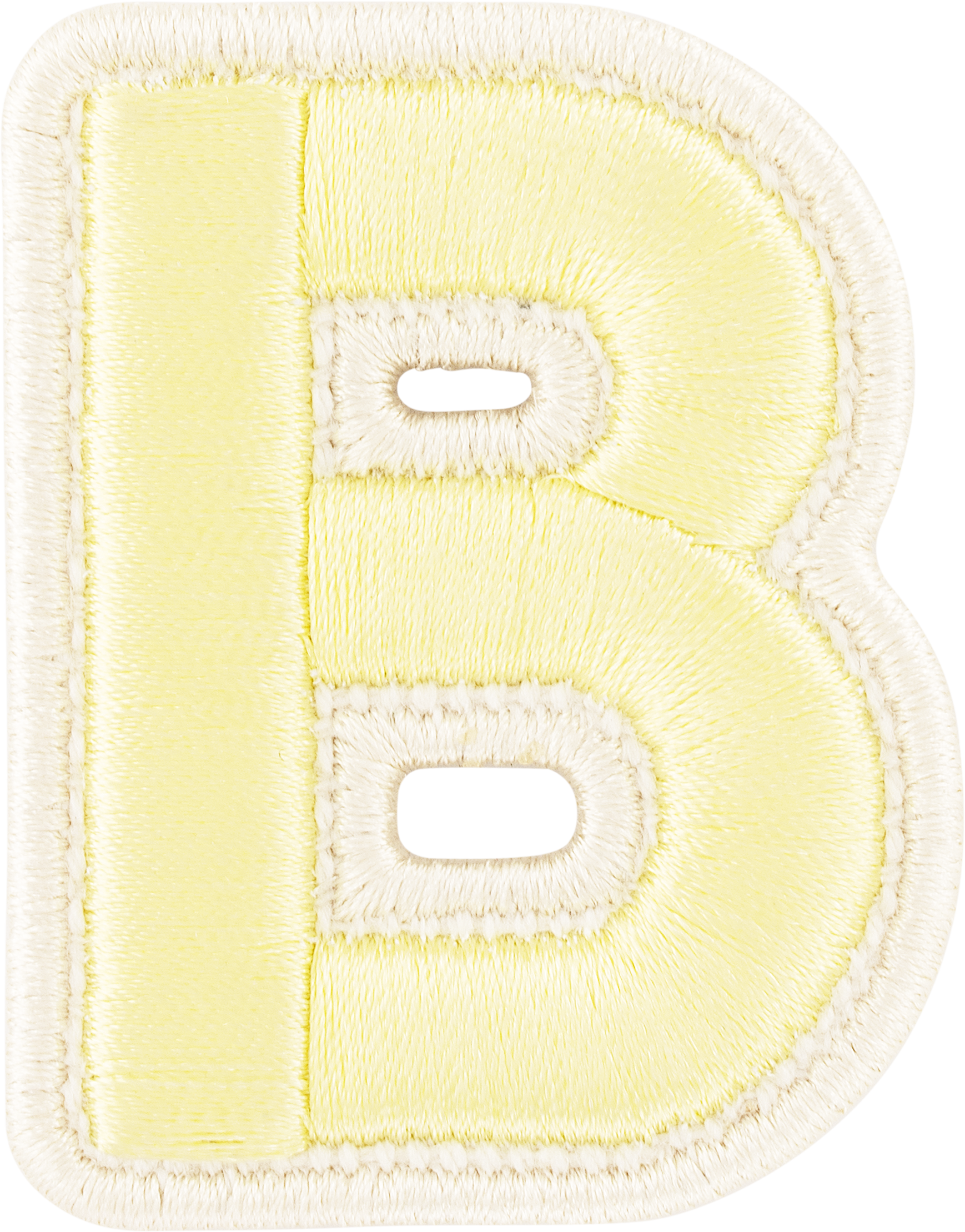 Banana Rolled Embroidery Letter Patches
