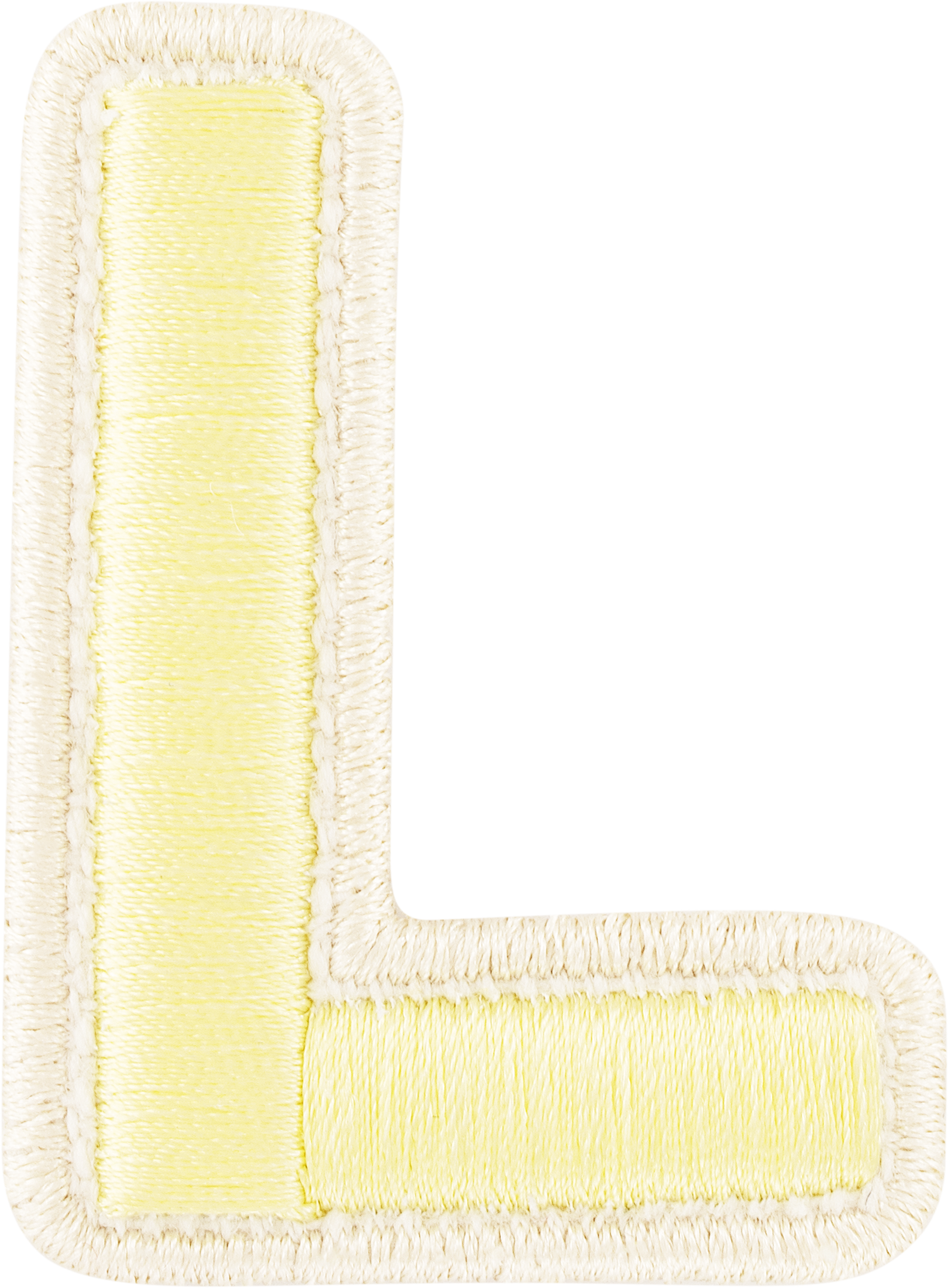 Banana Rolled Embroidery Letter Patches