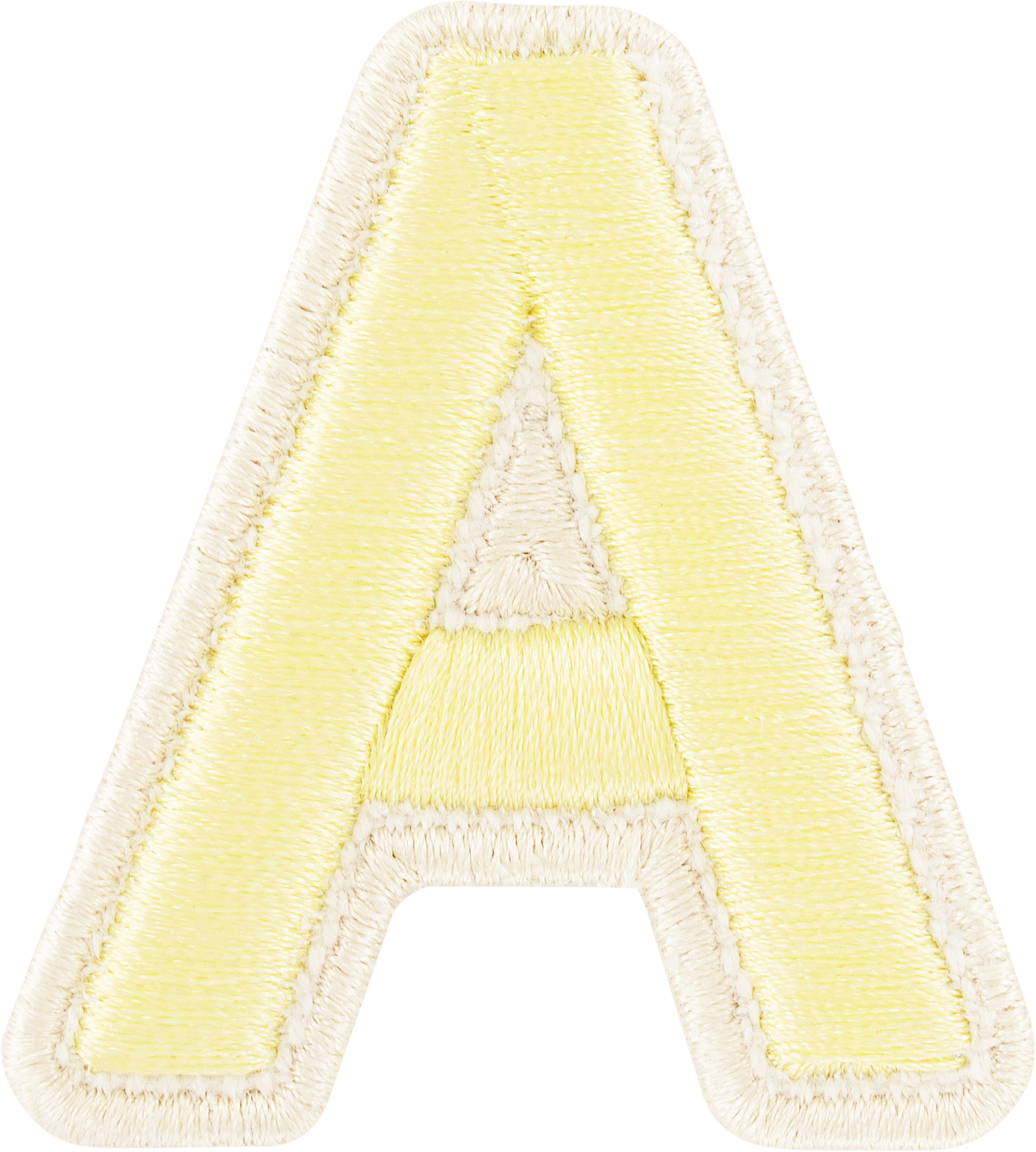 Banana Rolled Embroidery Letter Patches