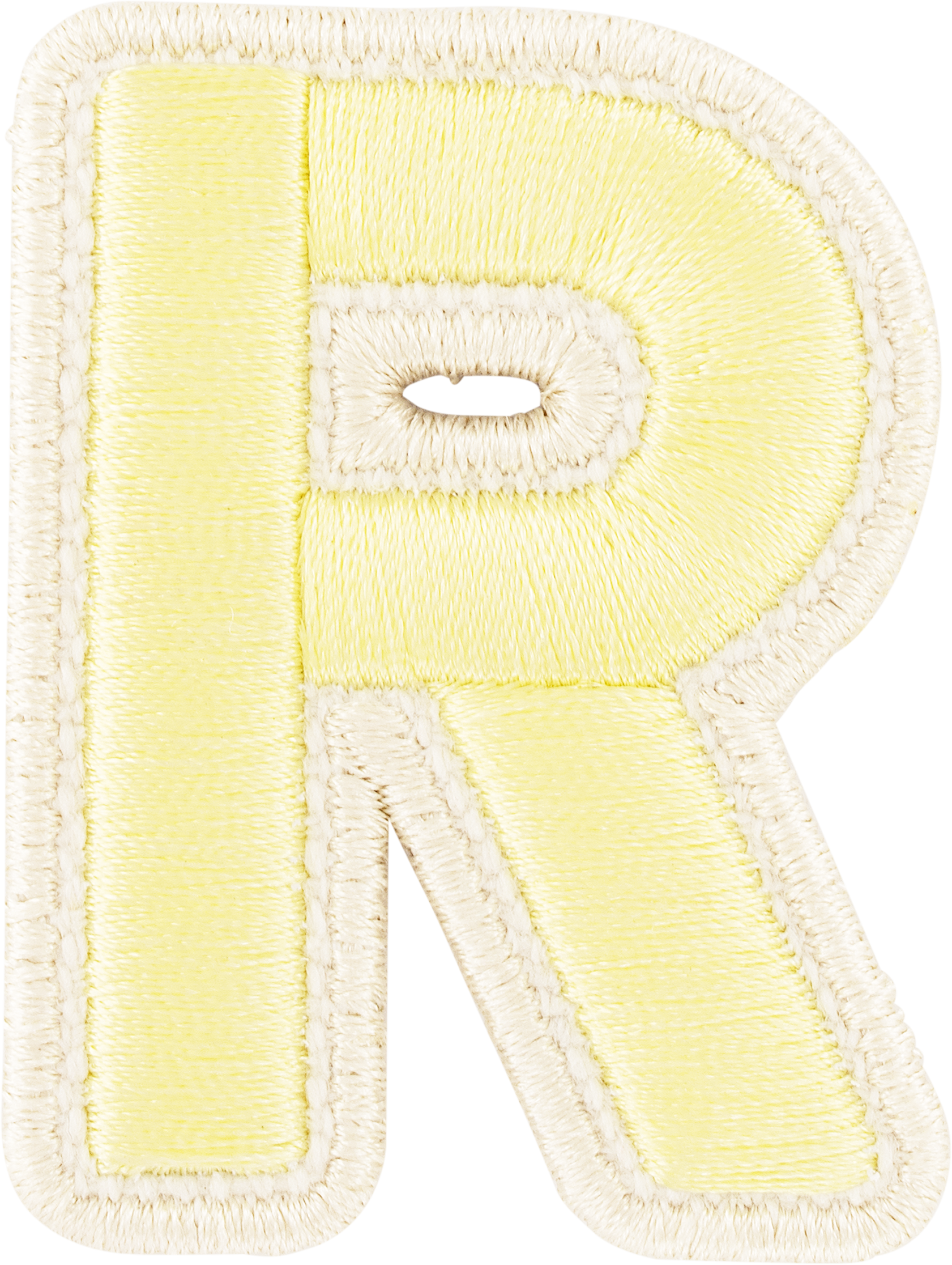 Banana Rolled Embroidery Letter Patches