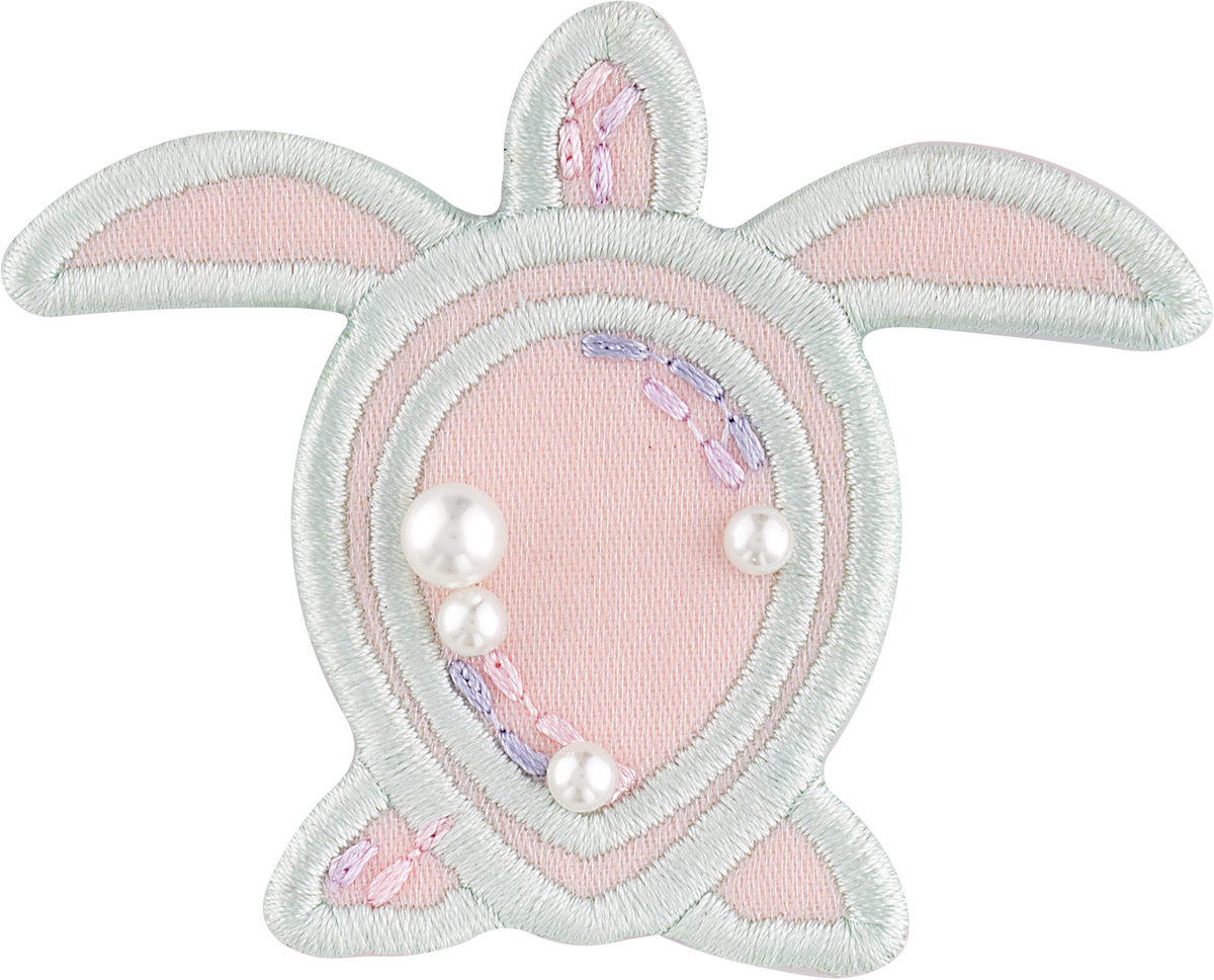 Pearl-Embellished Turtle Patch