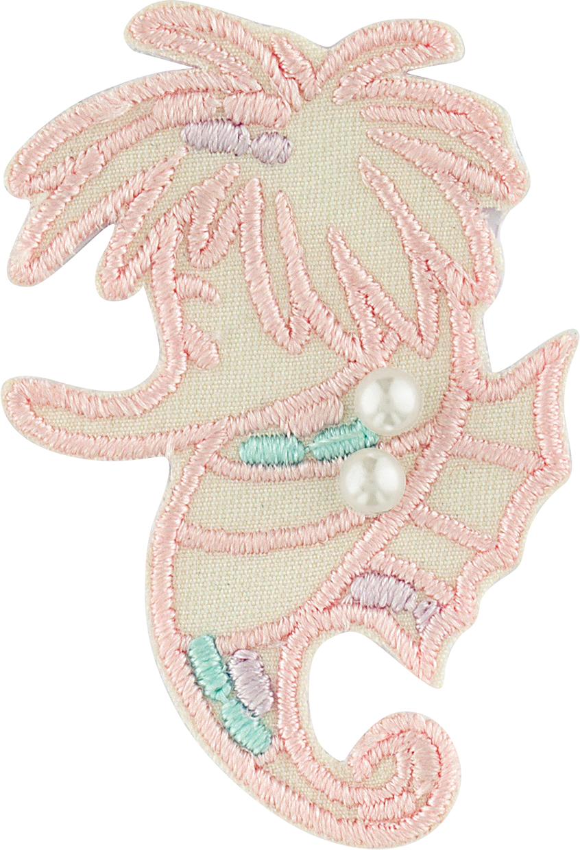 Disney Princess Little Mermaid Embellished Seahorse Patch