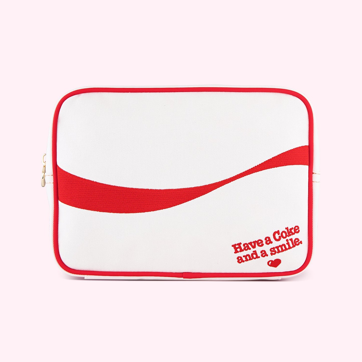 Embroidered Coca-Cola Large Pouch