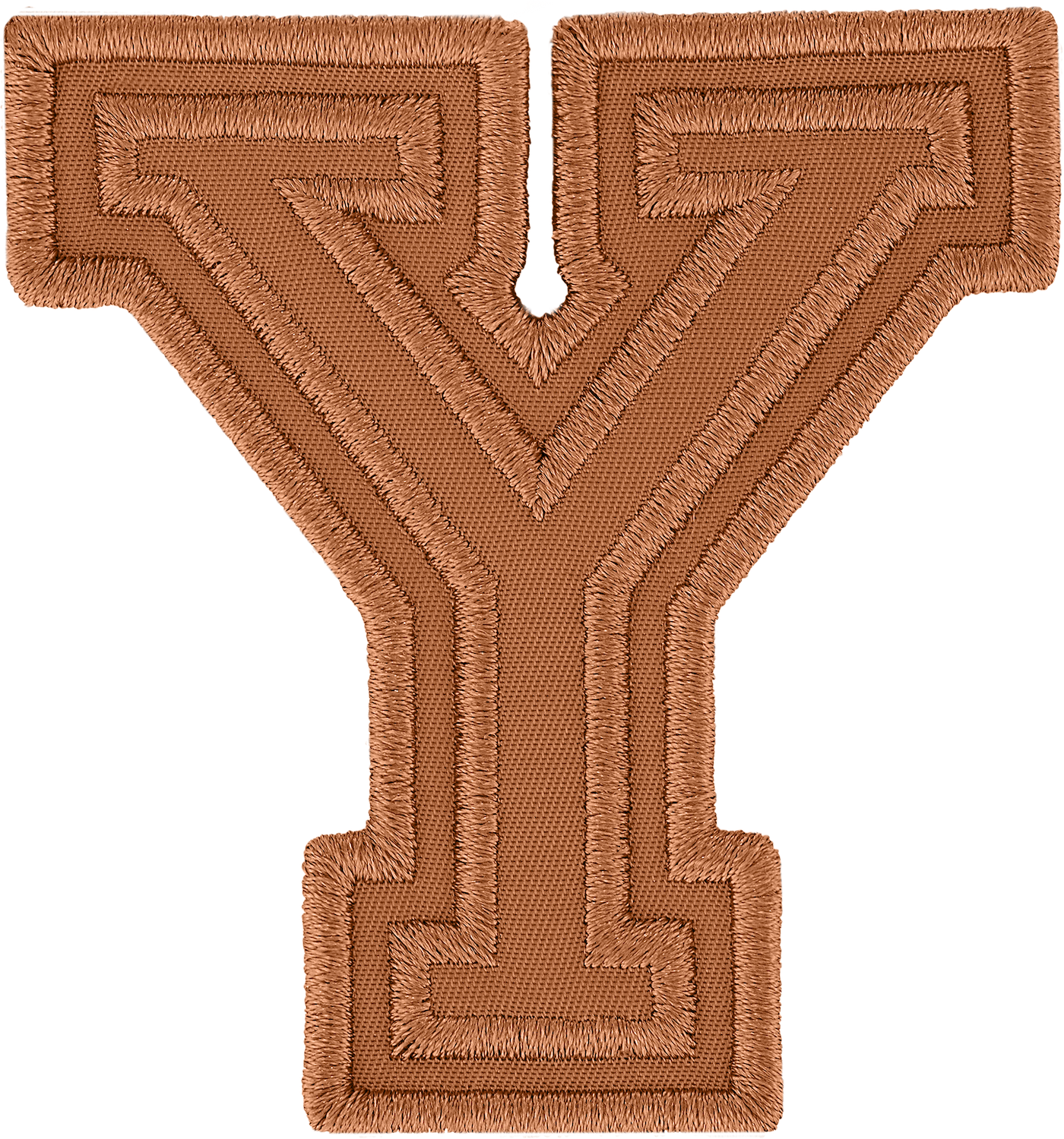 Camel Varsity Nylon Letter Patch