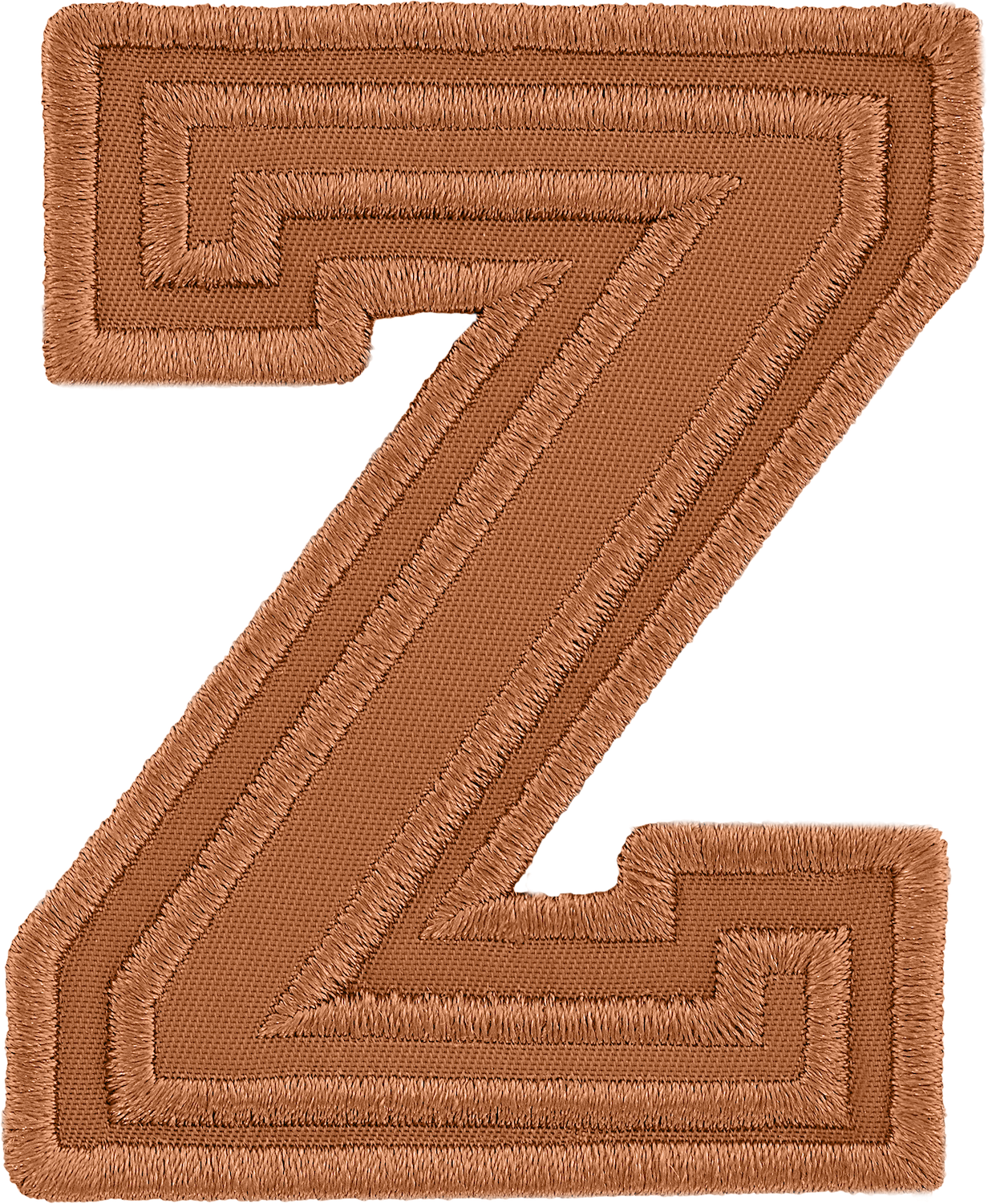 Camel Varsity Nylon Letter Patch