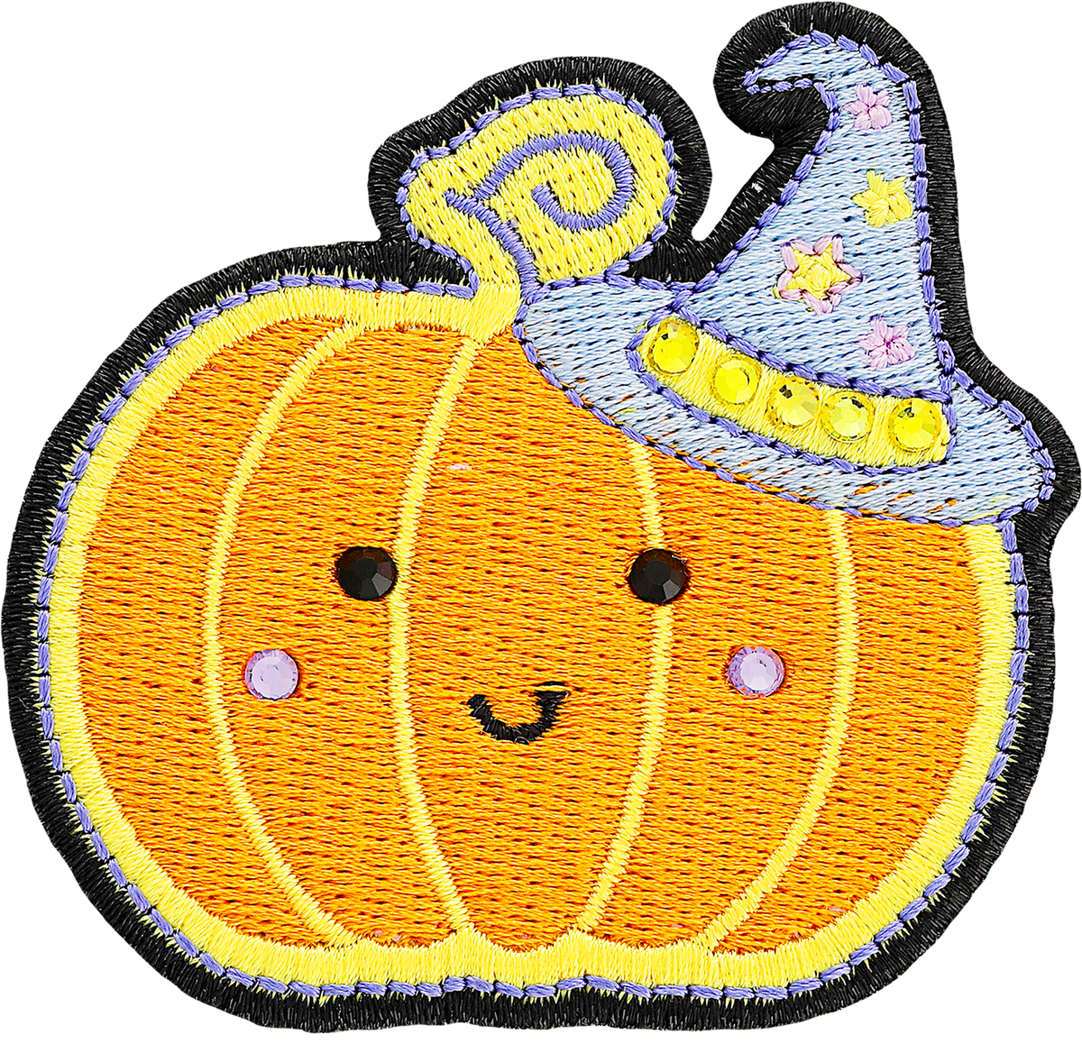 Pumpkin with Witch Hat Patch