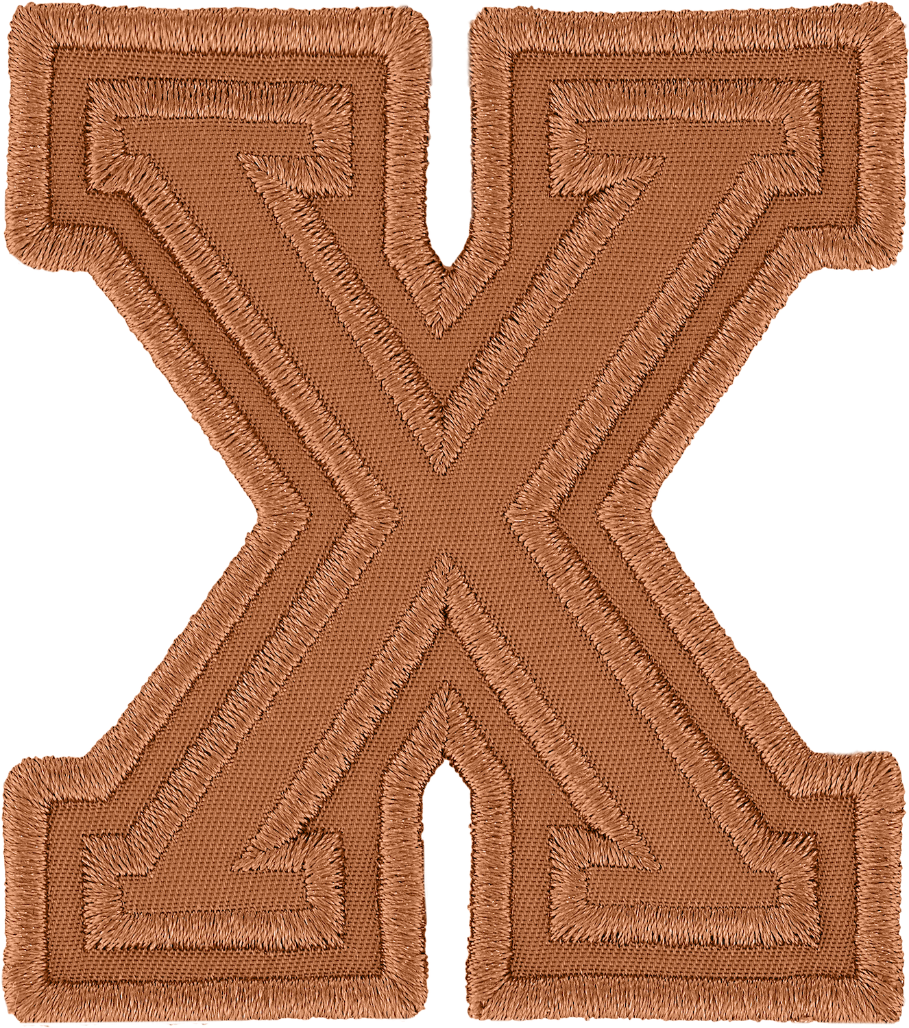 Camel Varsity Nylon Letter Patch