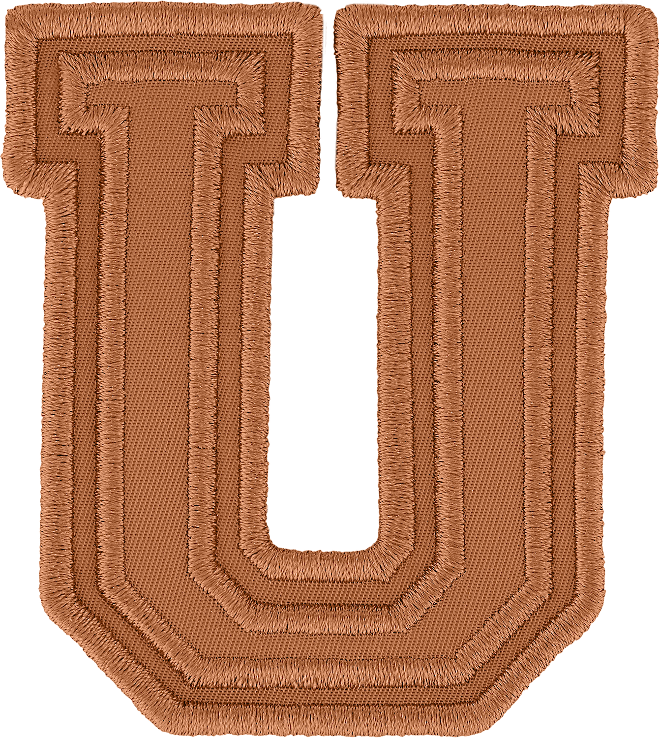 Camel Varsity Nylon Letter Patch